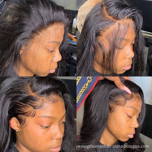 Wholesale Body Wave Raw Brazilian Virgin Natural Human Hair Lace Frontal Wig Cheap Hd Full Lace Front Wig Human Hair Pre Plucked